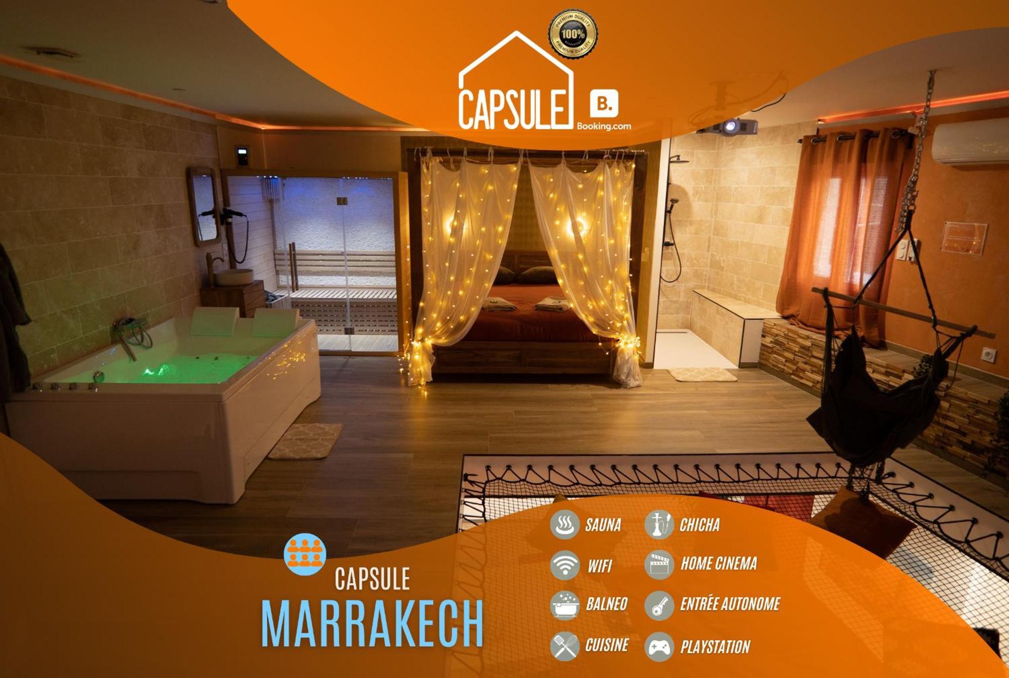 Capsule Marrakech I Chicha I Sauna I Balneo I Console Ps5 I Cinema Trith-Saint-Leger Buitenkant foto